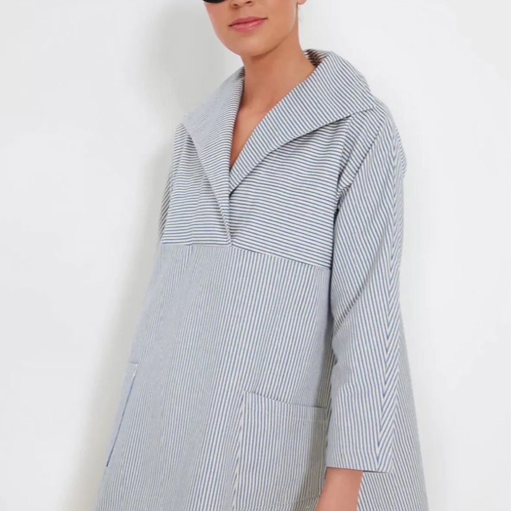 Tuckernuck Blue and White Dress Coverup